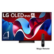 LG 65 Pulgadas LG OLED evo AI C4 4K Smart TV 2024, Vista frontal con LG OLED evo y el emblema OLED número 1 del mundo de 11 años en la pantalla., OLED65C4PSA, thumbnail 1