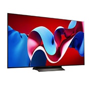 LG 65 Pulgadas LG OLED evo AI C4 4K Smart TV 2024, Vista lateral ligeramente inclinada hacia la derecha. , OLED65C4PSA, thumbnail 7