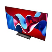 LG 65 Pulgadas LG OLED evo AI C4 4K Smart TV 2024, Vista en ángulo de la LG OLED evo TV, OLED C4 desde arriba, OLED65C4PSA, thumbnail 9