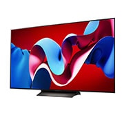 LG 65 Pulgadas LG OLED evo AI C4 4K Smart TV 2024, Vista lateral ligeramente inclinada hacia la izquierda., OLED65C4PSA, thumbnail 3