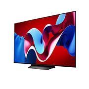 LG 65 Pulgadas LG OLED evo AI C4 4K Smart TV 2024, Vista lateral ligeramente inclinada hacia la izquierda., OLED65C4PSA, thumbnail 4