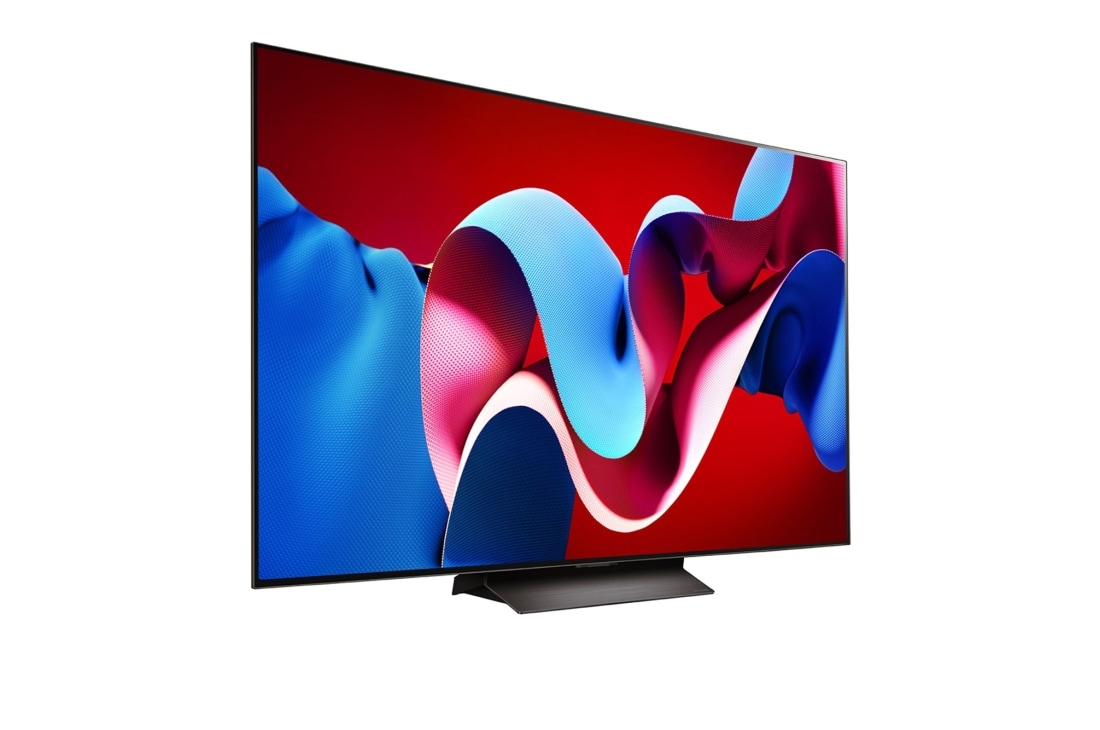 LG 65 Pulgadas LG OLED evo AI C4 4K Smart TV 2024, Vista lateral ligeramente inclinada hacia la derecha. , OLED65C4PSA, thumbnail 6
