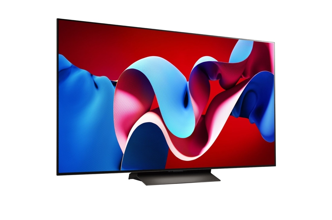 LG 65 Pulgadas LG OLED evo AI C4 4K Smart TV 2024, Vista lateral ligeramente inclinada hacia la derecha. , OLED65C4PSA, thumbnail 7