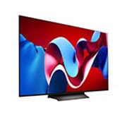 LG 77 Pulgadas LG OLED evo AI C4 4K Smart TV 2024, Vista lateral ligeramente inclinada hacia la derecha. , OLED77C4PSA, thumbnail 5