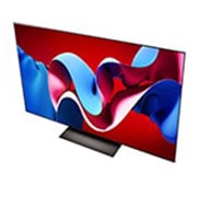 LG 77 Pulgadas LG OLED evo AI C4 4K Smart TV 2024, Vista en ángulo de la LG OLED evo TV, OLED C4 desde arriba, OLED77C4PSA, thumbnail 8