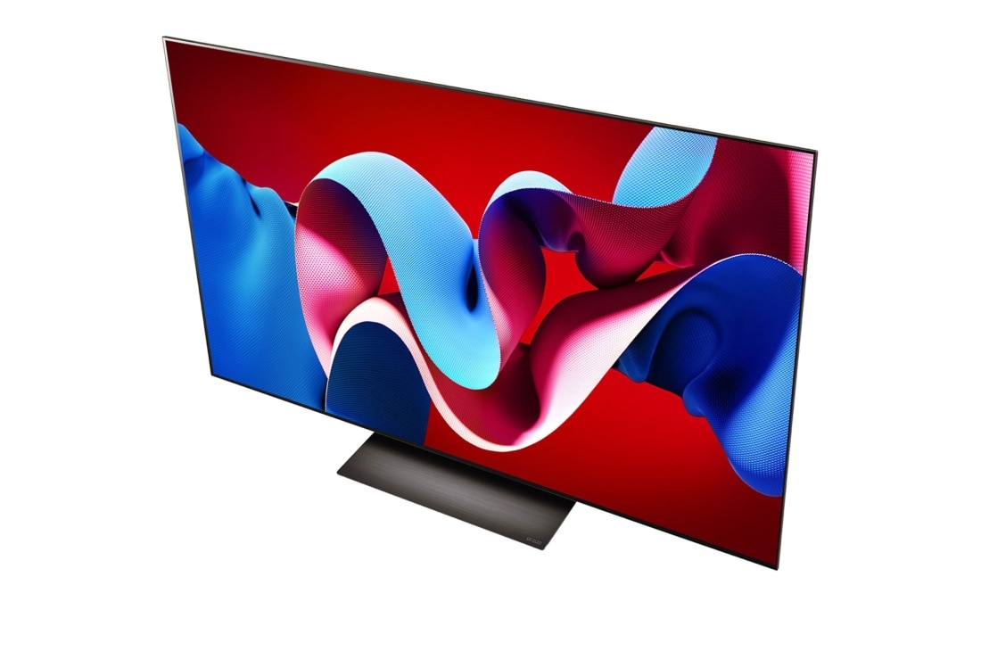 LG 77 Pulgadas LG OLED evo AI C4 4K Smart TV 2024, Vista en ángulo de la LG OLED evo TV, OLED C4 desde arriba, OLED77C4PSA, thumbnail 8