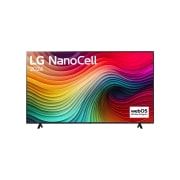 LG 86 Pulgadas LG QNED80 AI 4K Smart TV 2024, Front view of LG NanoCell TV, NANO80 with text of LG NanoCell, 2024, and webOS Re:New Program logo on screen, 86NANO80TSA, thumbnail 2