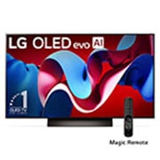 LG 48 Pulgadas LG OLED evo AI C4 4K Smart TV 2024, Vista frontal con LG OLED evo y el emblema OLED número 1 del mundo de 11 años en la pantalla., OLED48C4PSA, thumbnail 1