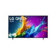 LG 75 Pulgadas LG QNED80 AI 4K Smart TV 2024, Vista frontal de LG QNED TV, QNED80 texto LG QNED y 2024 en la pantalla , 75QNED80TSA, thumbnail 1