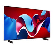 LG 42 Pulgadas LG OLED evo AI C4 4K Smart TV 2024, Vista lateral ligeramente inclinada hacia la izquierda., OLED42C4PSA, thumbnail 8