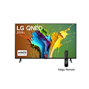 LG 98 Inch LG QNED QNED89 4K Smart TV, Slightly-angled right-facing side view, 98QNED89TSA, thumbnail 3