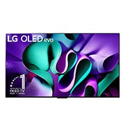 LG TV verdaderamente inalámbrica LG SIGNATURE OLED M4 de 97 pulgadas con transferencia de audio y video 4K 120Hz , Vista frontal de un televisor LG OLED evo, OLED M4, el emblema de OLED de 11 año de número 1 del mundo, el logotipo de webOS Re:New Program, el logotipo de la garantía de 5 años del panel en la pantal, OLED97M4PSA, thumbnail 5