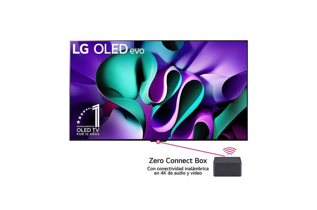 LG TV verdaderamente inalámbrica LG SIGNATURE OLED M4 de 97 pulgadas con transferencia de audio y video 4K 120Hz , Front view, OLED97M4PSA, thumbnail 2