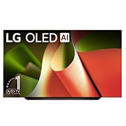 LG 83''pulgadas LG OLED AI B4 4K Smart TV 2024, Front View, OLED83B4PSA, thumbnail 3