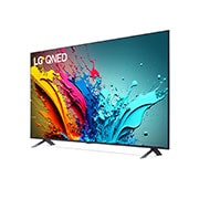 LG 75 pulgadas LG QNED90 4K UHD Smart TV 2024, Slightly-angled Right-facing side view of QNED, 75QNED90TSA, thumbnail 4