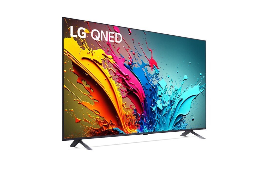 LG 75 pulgadas LG QNED90 4K UHD Smart TV 2024, Visão lateral ligeiramente inclinada para a esquerda da QNED, 75QNED90TSA, thumbnail 6