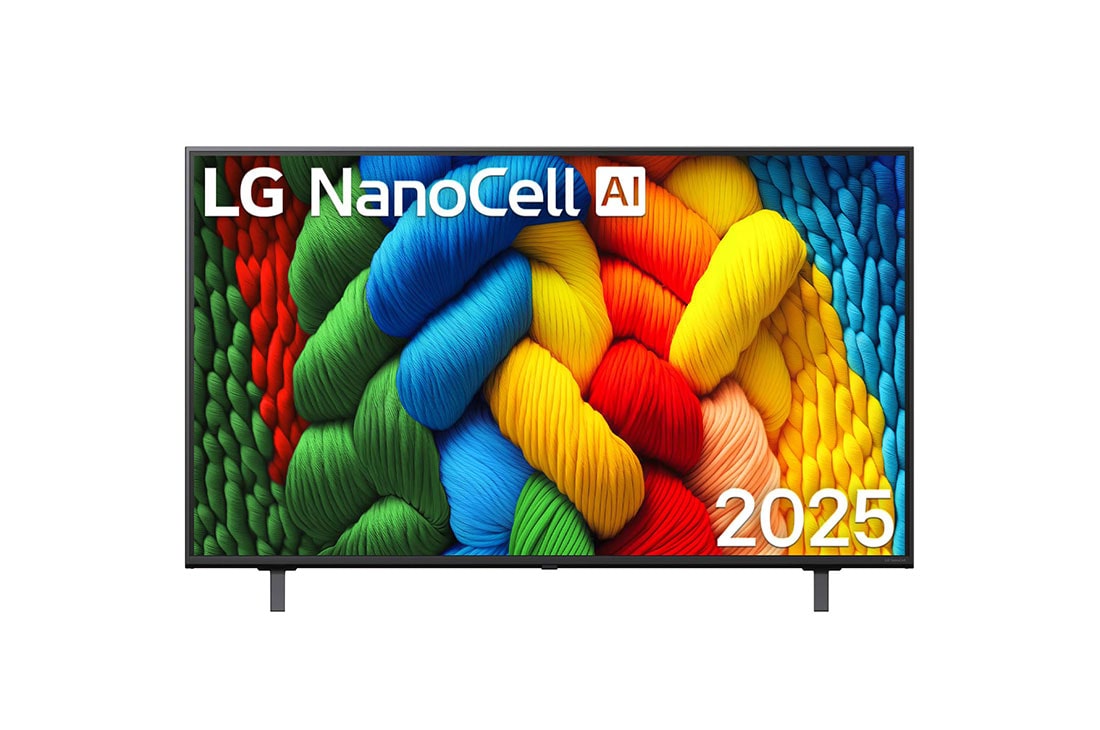 LG 50 pulgadas LG NanoCell AI NANO80 4K Smart TV 2025, Vista de frente de la NanoCell TV, , 50NANO80ASA, thumbnail 1