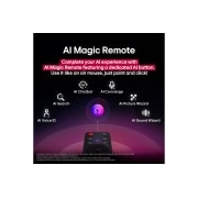LG 50 pulgadas LG UHD AI UA75 AI 4K Smart TV 2025, AI magic remote, 50UA7500PSA, thumbnail 10