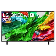 LG 75 pulgadas LG QNED evo AI QNED85 4K Smart TV 2025, Vista de frente del TV LG QNED evo QNED85, 75QNED85ASG, thumbnail 1