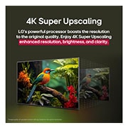 LG 55 pulgadas LG UHD AI UA73 AI 4K Smart TV 2025, Close-up of the top edge of LG UHD TV, UT73, 55UA7300PSB, thumbnail 6