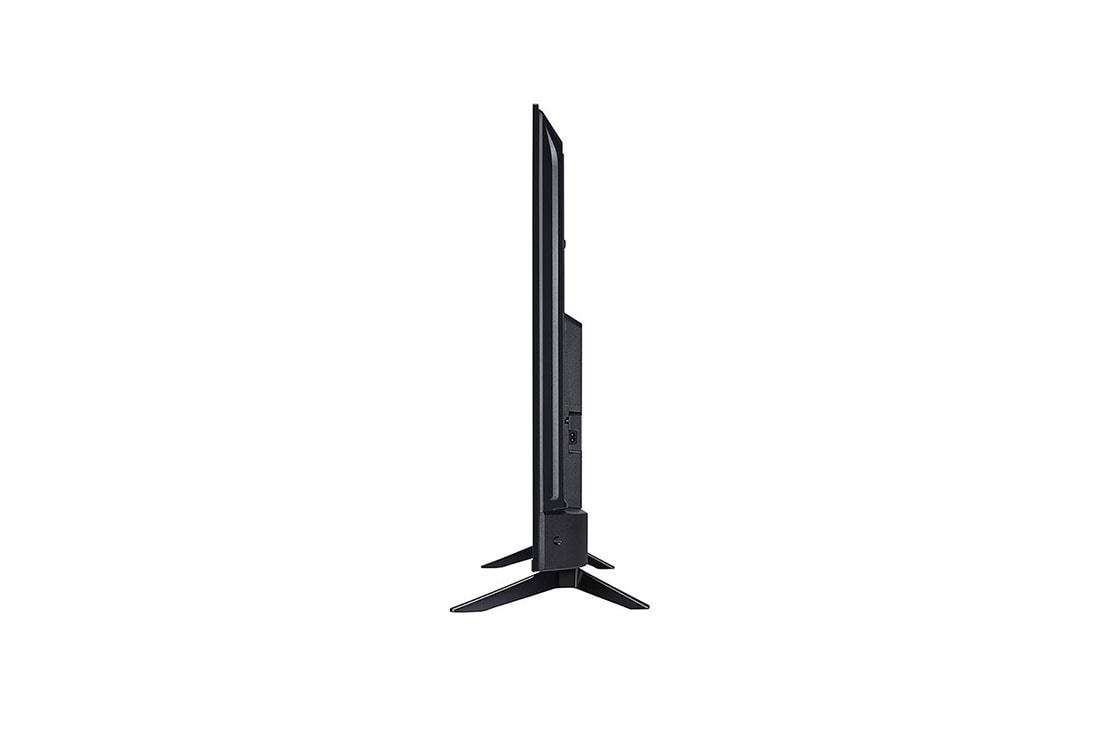 LG 50 pulgadas LG UHD AI UA73 AI 4K Smart TV 2025, Slightly-angled left-facing side view of LG UHD TV, UT73, 50UA7300PSB, thumbnail 2