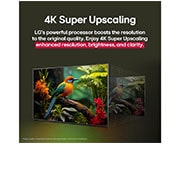 LG 65'' LG QNED AI 4K Smart TV colores más reales – Incluye Magic Remote AI, The alpha 7 AI Processor Gen8 lights up yellow and colorful bolts of light shoot out from it. The title talks about how the processor delivers 4K quality, stunning color and brightness., 65QNED70ASA, thumbnail 7