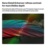 LG 50'' NANO 4K UHD AI NU85 Smart TV 2026, Pantalla 50 pulgadas LG NANO 4K UHD AI NU850 SMART TV webOS 2026, 50NU850BPSA, thumbnail 3