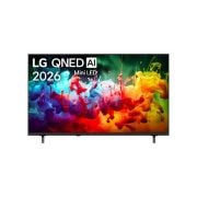 LG 65'' LG QNED AI QNED70 Mini LED 4K Smart TV 2026, The front view of LG QNED AI QNED70 Mini LED, released in 2026, fills the screen with vivid, fluid splashes of multicolored motion, as finely layered colors disperse smoothly across the display., 65QNED70BSA, thumbnail 1