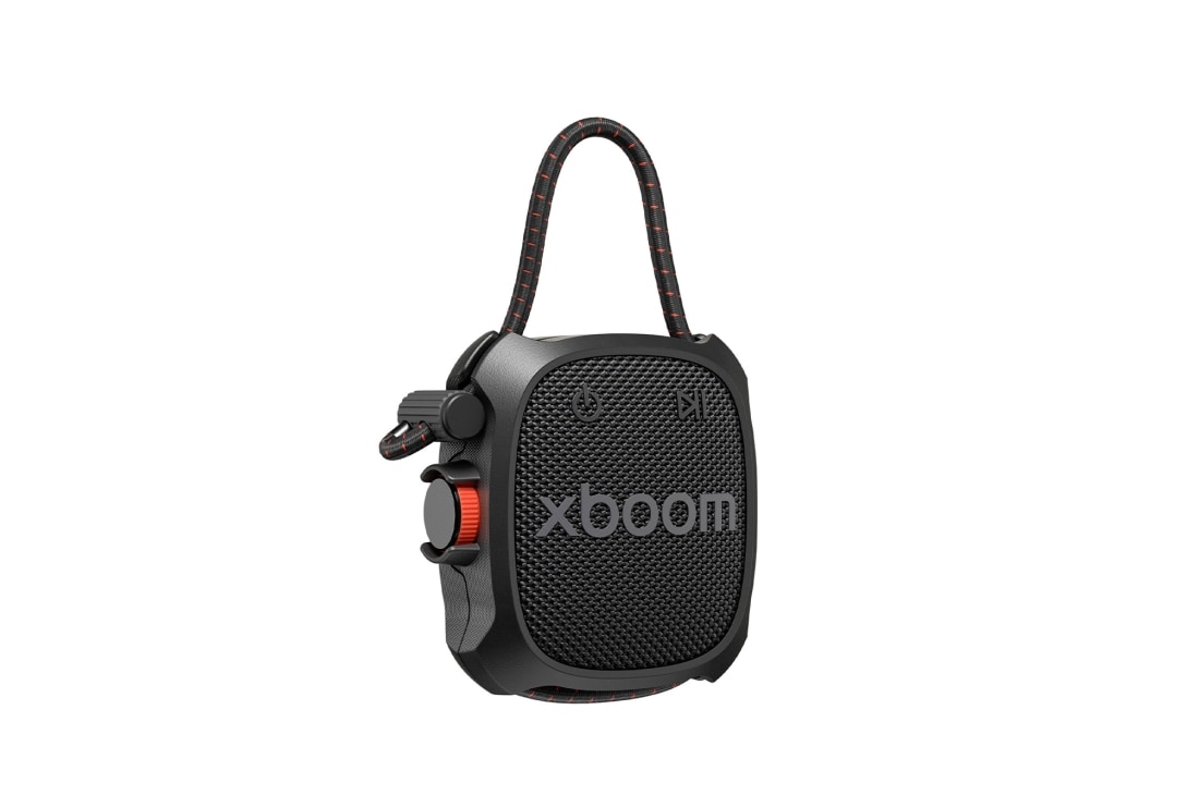 LG xboom Rock por will.i.am | Bocina Bluetooth con una durabilidad extrema para exteriores, vista en perspectiva derecha, ROCK, thumbnail 8