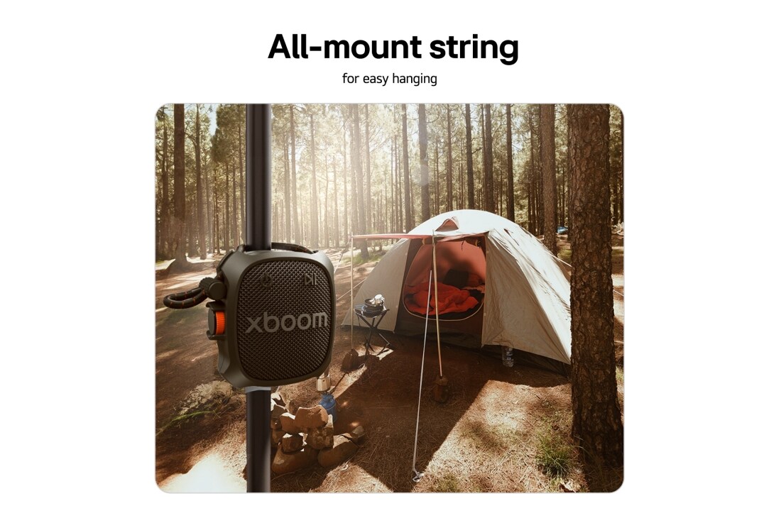 LG xboom Rock por will.i.am | Bocina Bluetooth con una durabilidad extrema para exteriores, Tarjeta USP: Cadena de montaje completo, ROCK, thumbnail 14