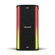 LG xboom Stage501 de will.i.am | Altavoz portátil para fiestas con sonido potente y AI Karaoke Master, front view with lighting on, STAGE501, thumbnail 1