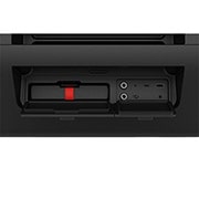 LG xboom Stage501 de will.i.am | Altavoz portátil para fiestas con sonido potente y AI Karaoke Master, battery and port close-up, STAGE501, thumbnail 10