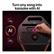 LG xboom Stage501 de will.i.am | Altavoz portátil para fiestas con sonido potente y AI Karaoke Master, USP card: Turn any song into karaoke with AI, STAGE501, thumbnail 13