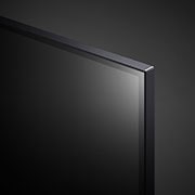 LG Pantalla LG QNED miniLED 86'' QNED85 4K SMART TV con ThinQ AI, vista de primer plano de los bisel, 86QNED85SRA, thumbnail 6