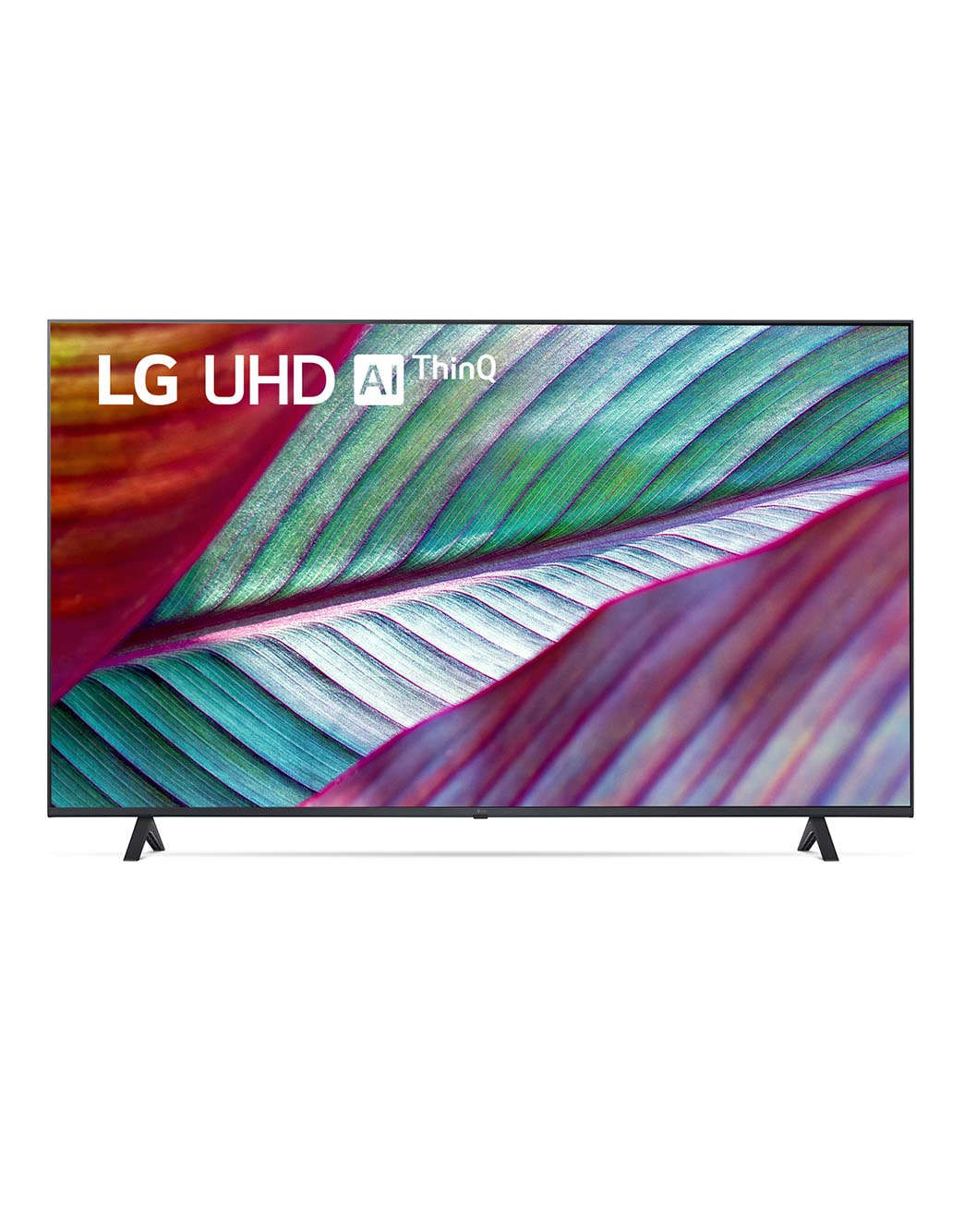 LG Pantalla LG UHD 55'' UR78 4K SMART TV con ThinQ AI, Vista frontal del televisor LG UHD, 55UR7800PSB