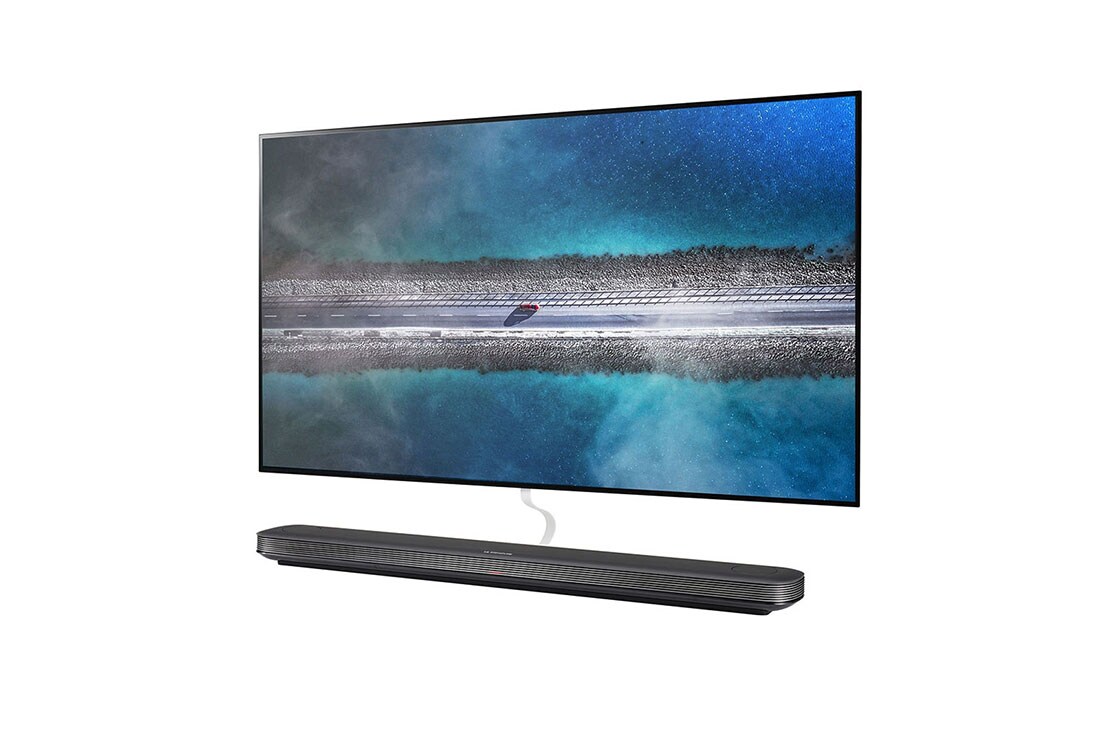 LG OLED TV 77'' | UHD 4K SMART TV | Ultra HD | Procesador α9 Gen 2  | ThinQ™ AI | Diseño  Super Delgado | Resolución tipo Cine 4K HDR / HFR | Sonido Frontal, LG SIGNATURE OLED TV W9 - 4K HDR Smart TV w/ AI ThinQ® - 65'' Class (64.5'' Diag), -15 degree side view, OLED65W9PUA, thumbnail 3, OLED77W9PUA, thumbnail 4