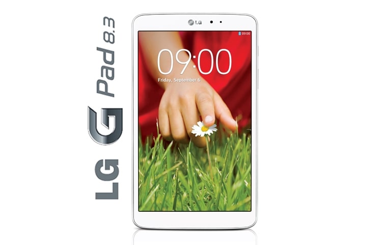 LG G PAD 8.3 TABLET FEATURES A BEAUTIFUL 8.3” FHD DISPLAY AND A POWERFUL QUAD-CORE PROCESSOR, WHICH ALLOWS YOU TO MULTITASK EFFICIENTLY WITH A SUITE OF INTUITIVE FEATURES., LG-G-Pad-8.3-White