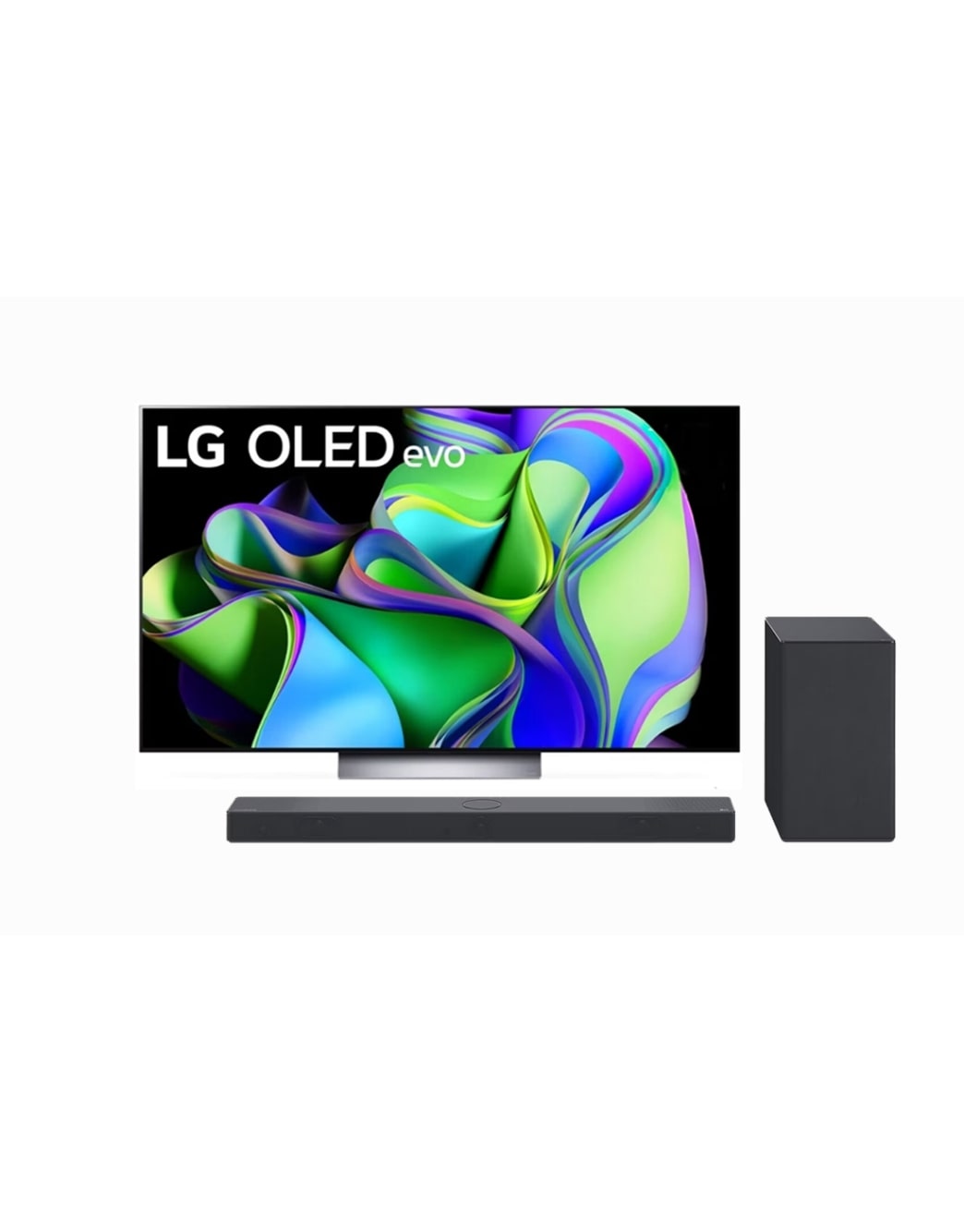 LG OLED evo 77'' C3 4K SMART TV con ThinQ AI + LG Sound Bar SC9S