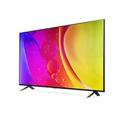 LG NanoCell TV 50'' NANO80 4K UHD SMART TV con ThinQ AI (Inteligencia Artificial), Procesador Inteligente α5 gen5, Vista lateral de 30 grados con imagen de relleno, 50NANO80SQA, thumbnail 3