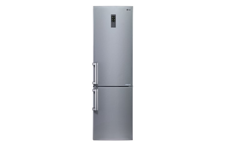 LG 2m Kühlschrank mit Bottom-Freezer, Edelstahl-Front, 343l Nutzinhalt, GBB530NSQXE