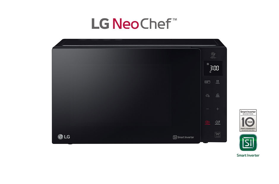 LG Mikrowelle mit Smart Inverter Technologie, Quarz Grill und 25 Liter Kapazität, MH6535GIS