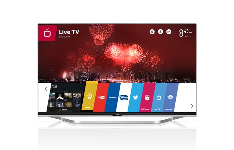 LG CINEMA 3D Smart TV mit webOS, Full HD Auflösung und 139 cm (55 Zoll) Bildschirmdiagonale, 55LB730V