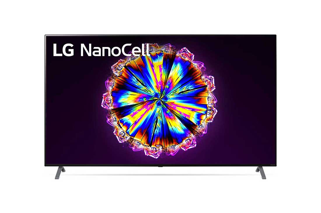 LG 65“ LG NanoCell TV, Vorderansicht mit eingefügtem Bild, 65NANO906NA