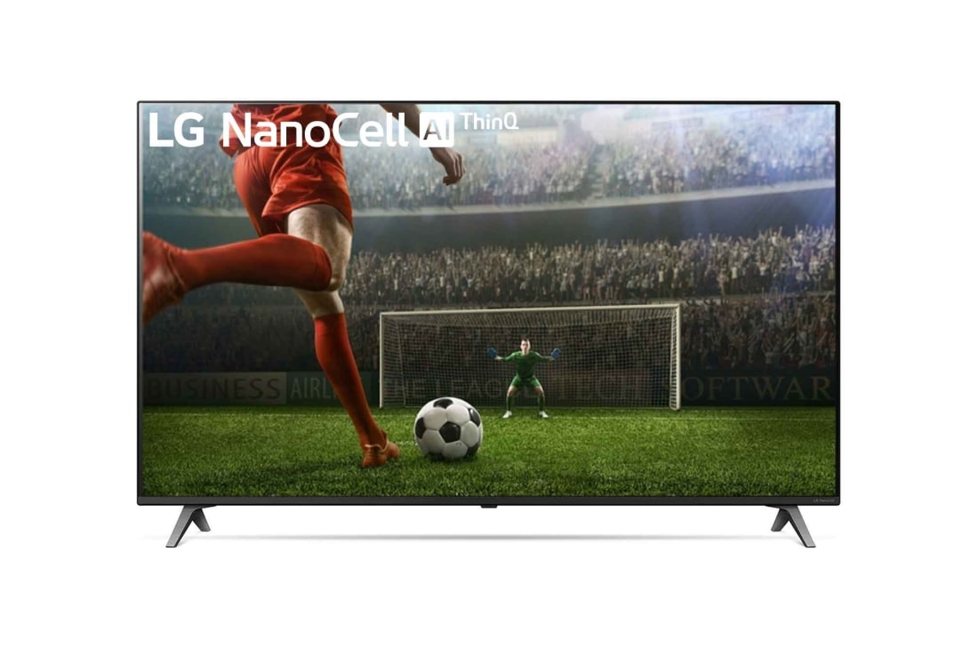 LG 55'' LG NanoCell TV, Vorderansicht mit eingefügtem Bild, 55SM8050PLC