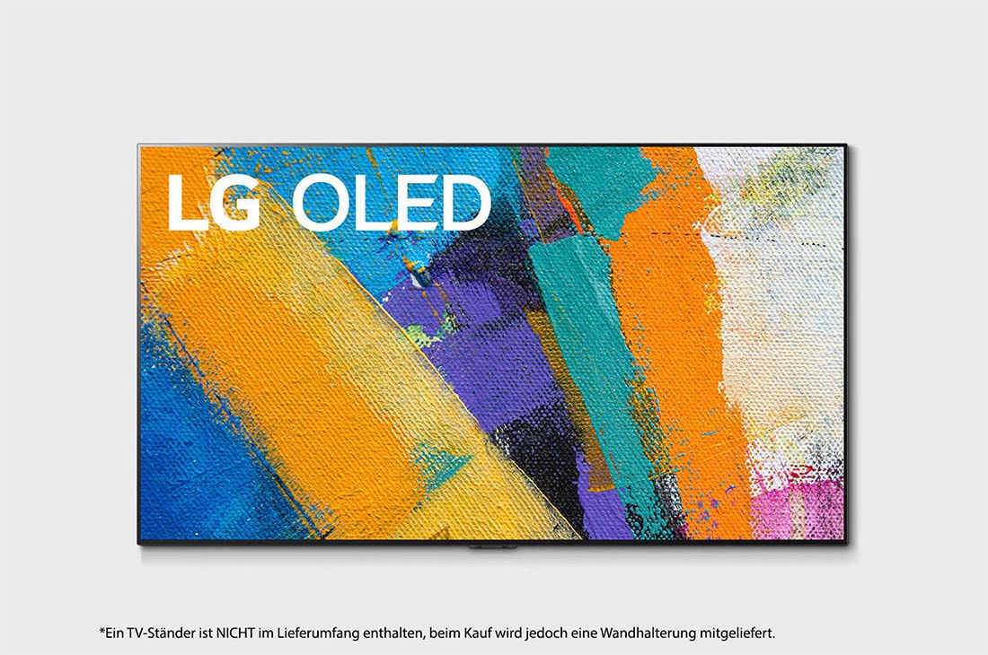 LG 65“ LG OLED TV, Vorderansicht mit Füllbild, OLED65GX6LA