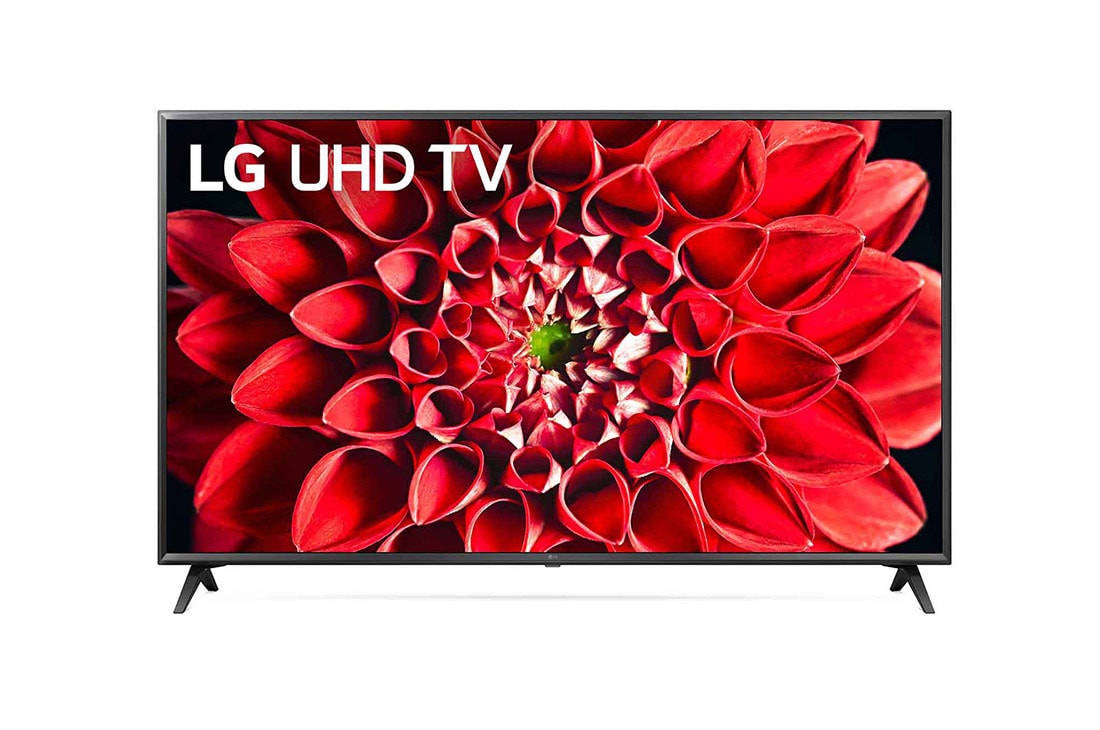LG 65“ UHD TV, Vorderansicht mit eingefügtem Bild, 65UN71006LB