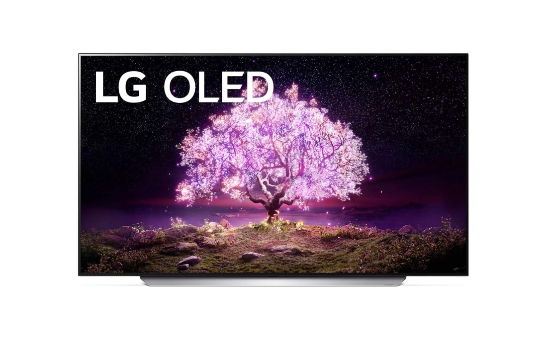 LG 77'' 4K OLED TV C1, Frontalansicht, OLED77C18LA