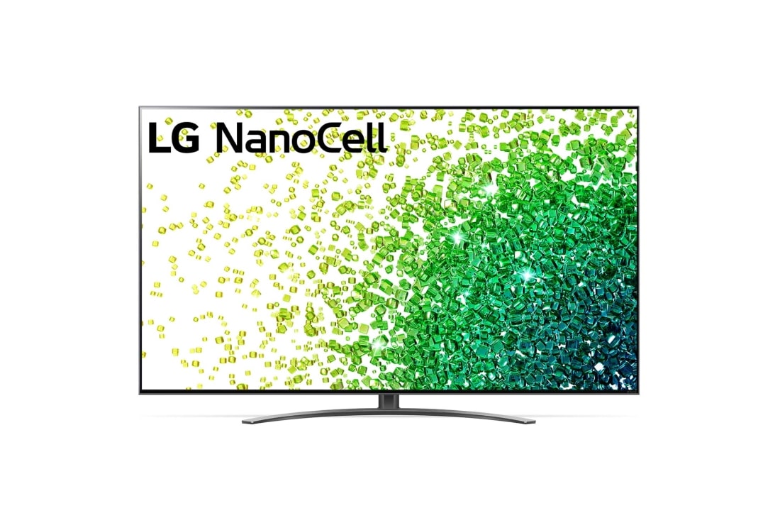 LG 75“ LG 4K NanoCell TV NANO86, Eine Vorderansicht des LG NanoCell TV, 75NANO869PA