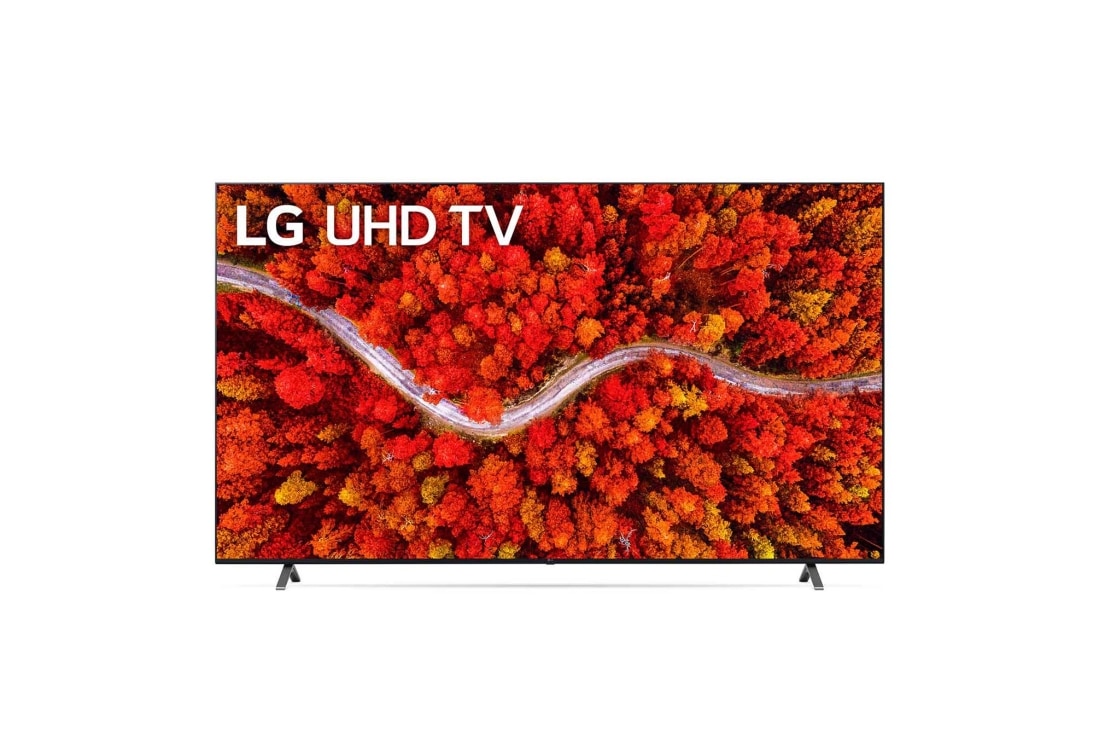 LG 86“ LG UHD TV, Eine Vorderansicht des LG UHD TV, 86UP80009LA