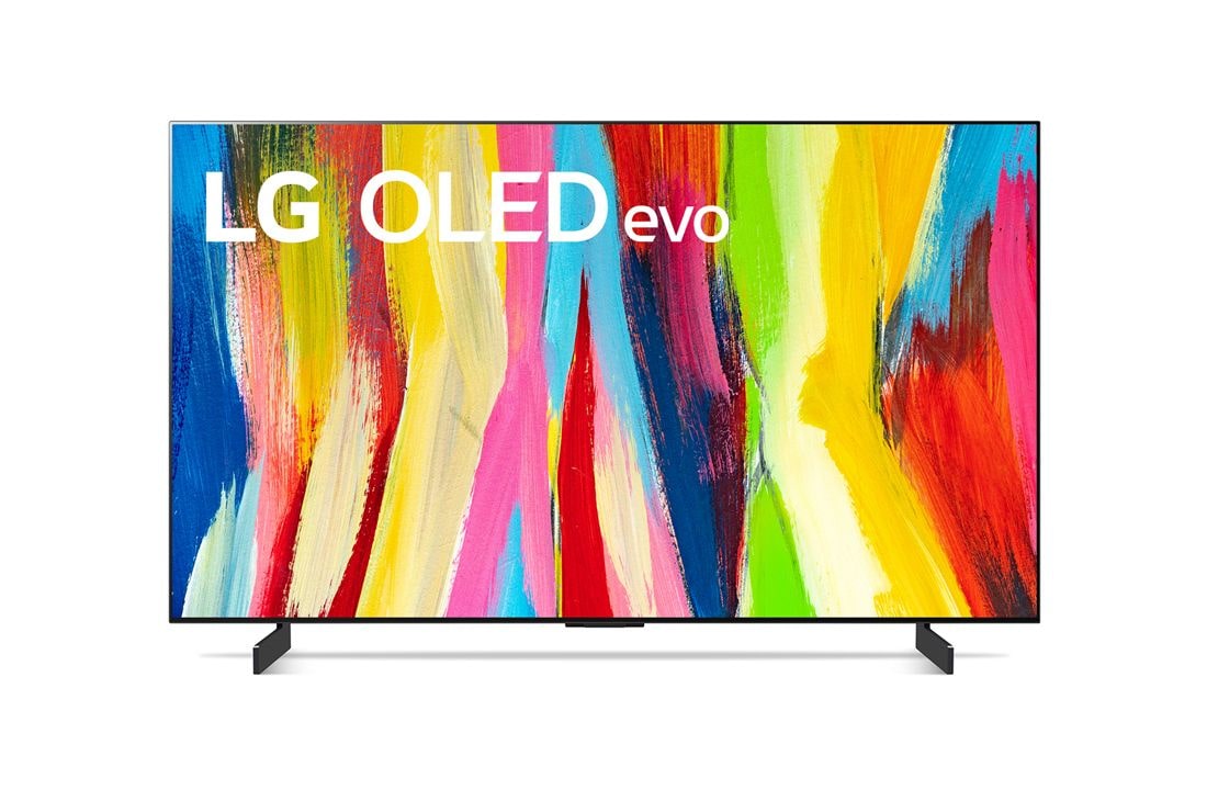 LG OLED evo C2 42 Zoll 4K Smart-TV, Vorderansicht, OLED42C24LA